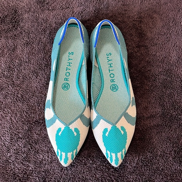 Rothy’s The Point Flats in Moroccan Ikat - woman’s textiles size 9.5. - Picture 3 of 10